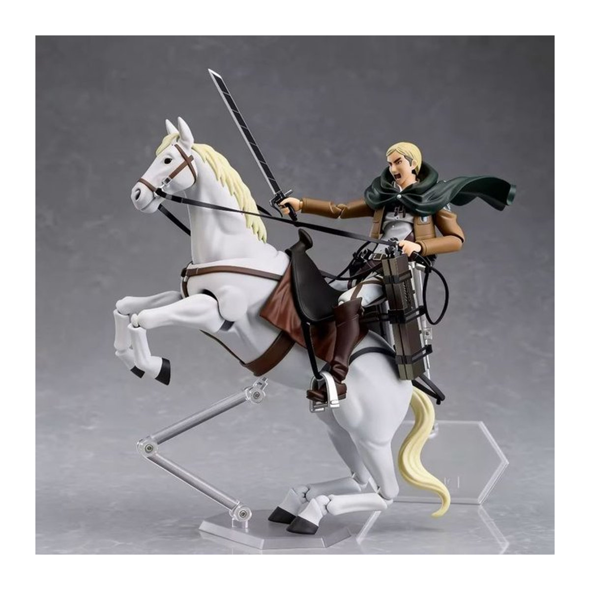 Figma 446 Anime Attack on Titan Kapitän Erwin Actionfigur Mehrfarbig aus Kunststoff - Bild 1