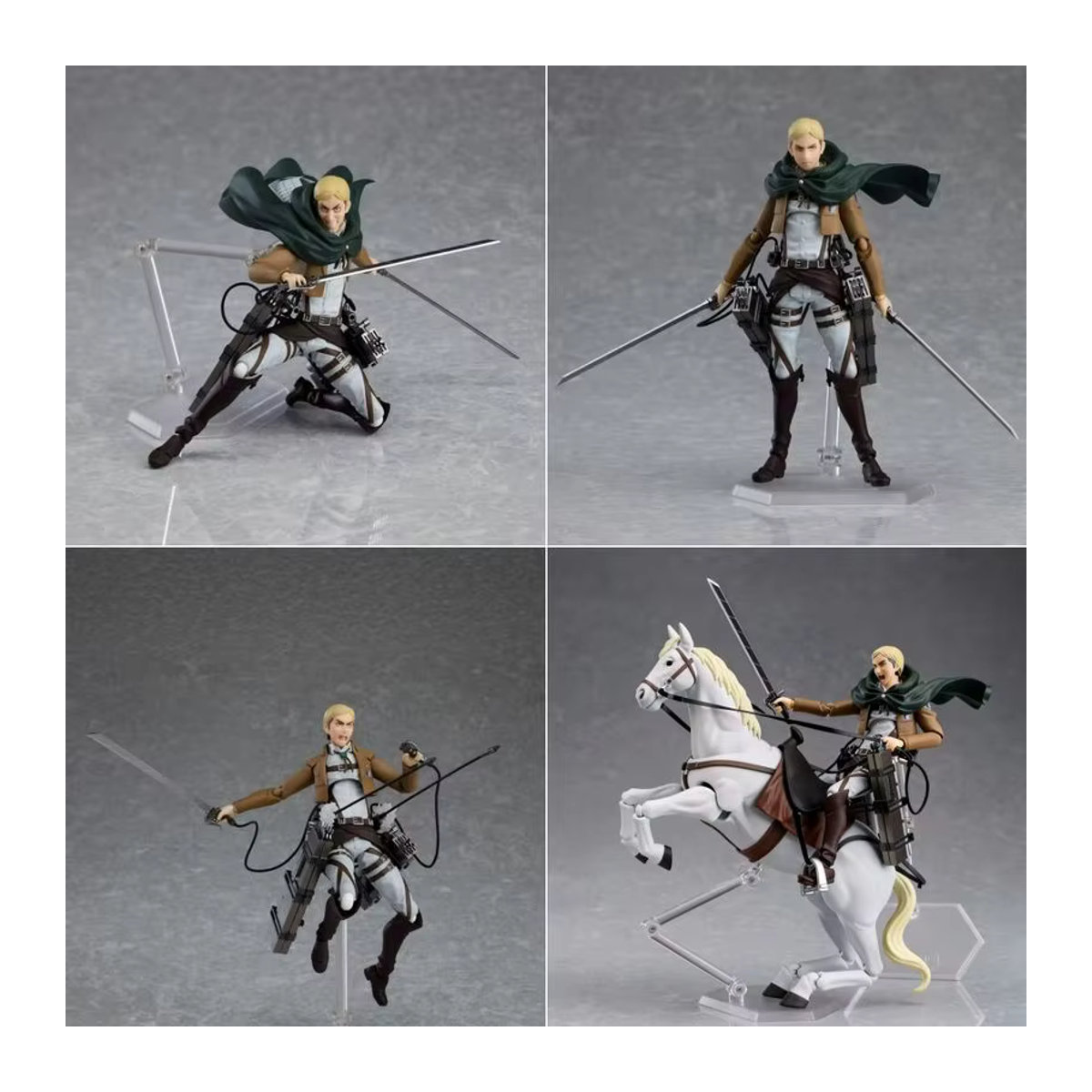 Figma 446 Anime Attack on Titan Kapitän Erwin Actionfigur Mehrfarbig aus Kunststoff - Bild 4