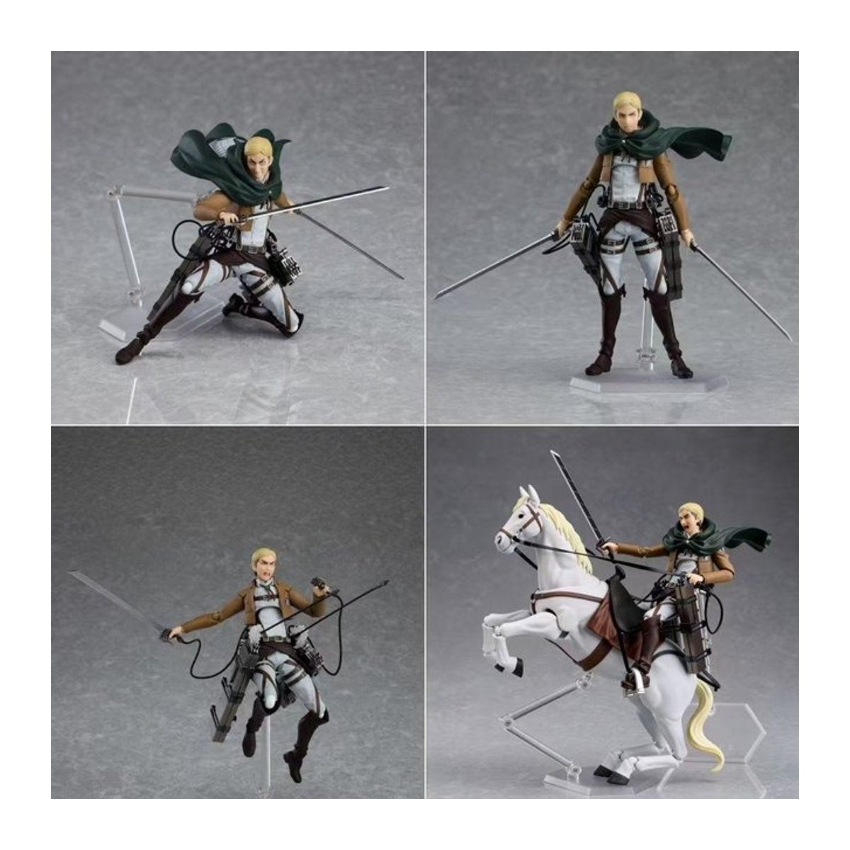 Figma 446 Attack On Titan Erwin Smith Anime Actionfigur aus Kunststoff in Mehrfarbig - Bild 1
