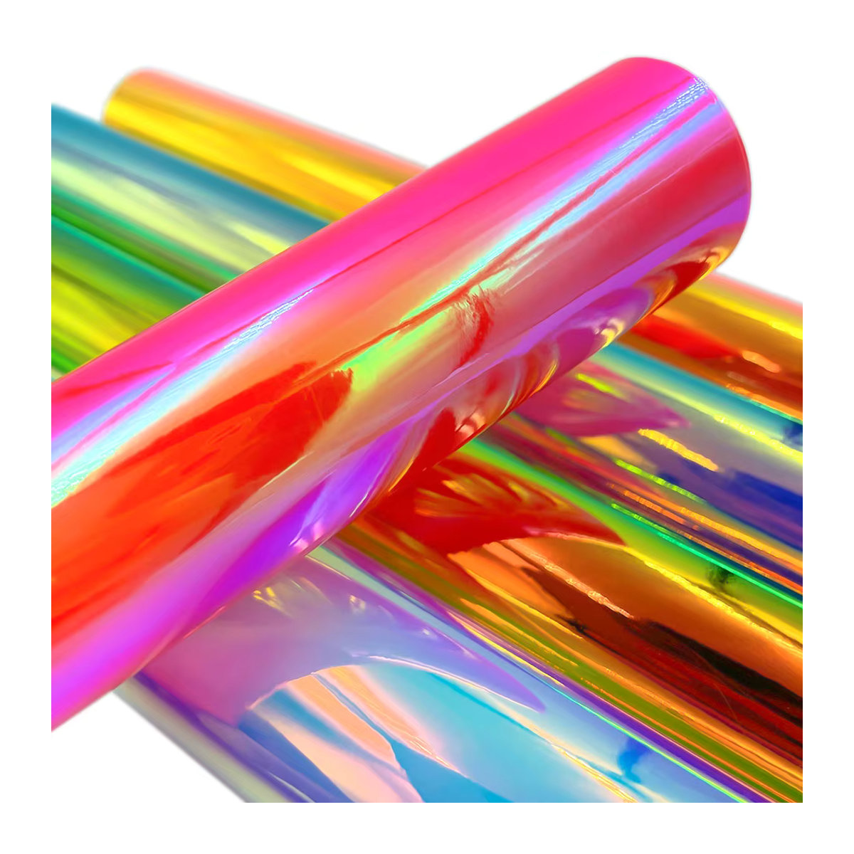Findohope Holografischer Farbverlauf Vinyl Aufkleber für DIY Bastelarbeiten und Weihnachtsdeko, Mehrfarbig, Breite: 30,48 cm, Höhe: 99,06 cm - Bild 2