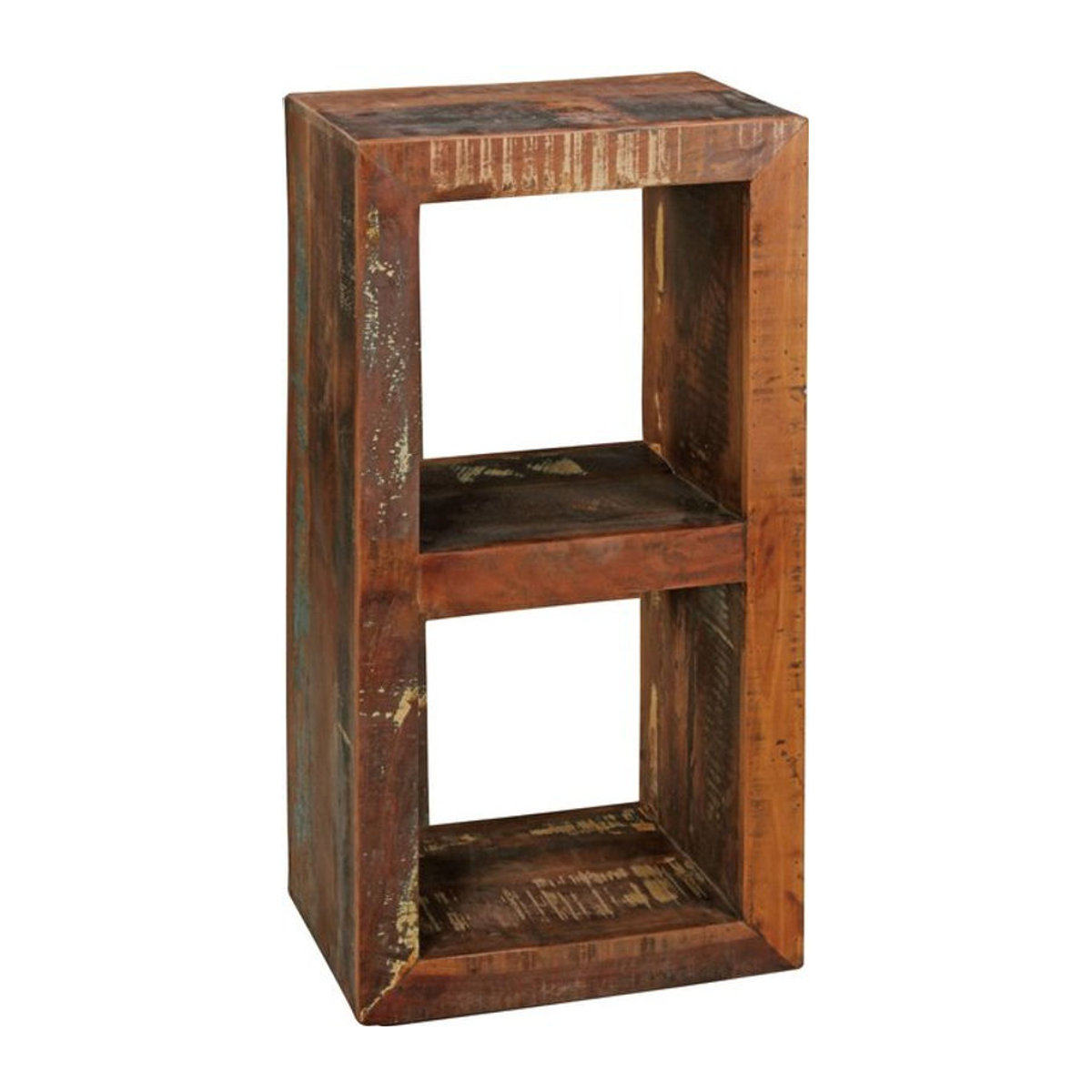 FineBuy Bücherregal KALKUTTA aus Massivholz in Braun im Retro Industrial Design, B/T/H: 45 x 35 x 90 cm - Bild 1