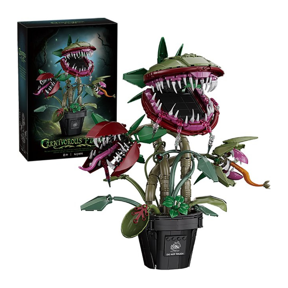 FINGERROCK Bausteine Set Fleischfressende Topfpflanze Mehrfarbig aus Kunststoff als Dekoration und Spielzeug für Kinder - Bild 1
