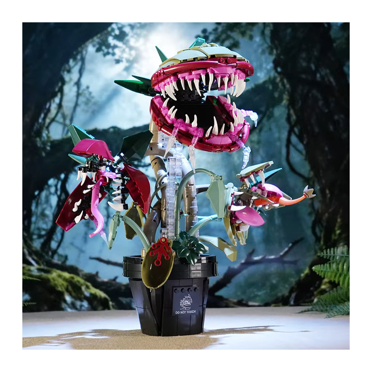 FINGERROCK Bausteine Set Fleischfressende Topfpflanze Mehrfarbig aus Kunststoff als Dekoration und Spielzeug für Kinder - Bild 3