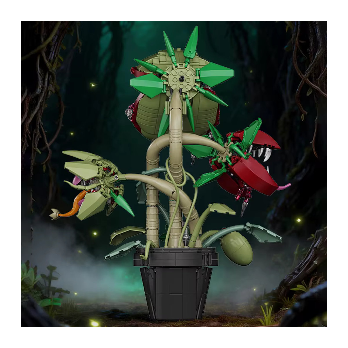 FINGERROCK Bausteine Set Fleischfressende Topfpflanze Mehrfarbig aus Kunststoff als Dekoration und Spielzeug für Kinder - Bild 6