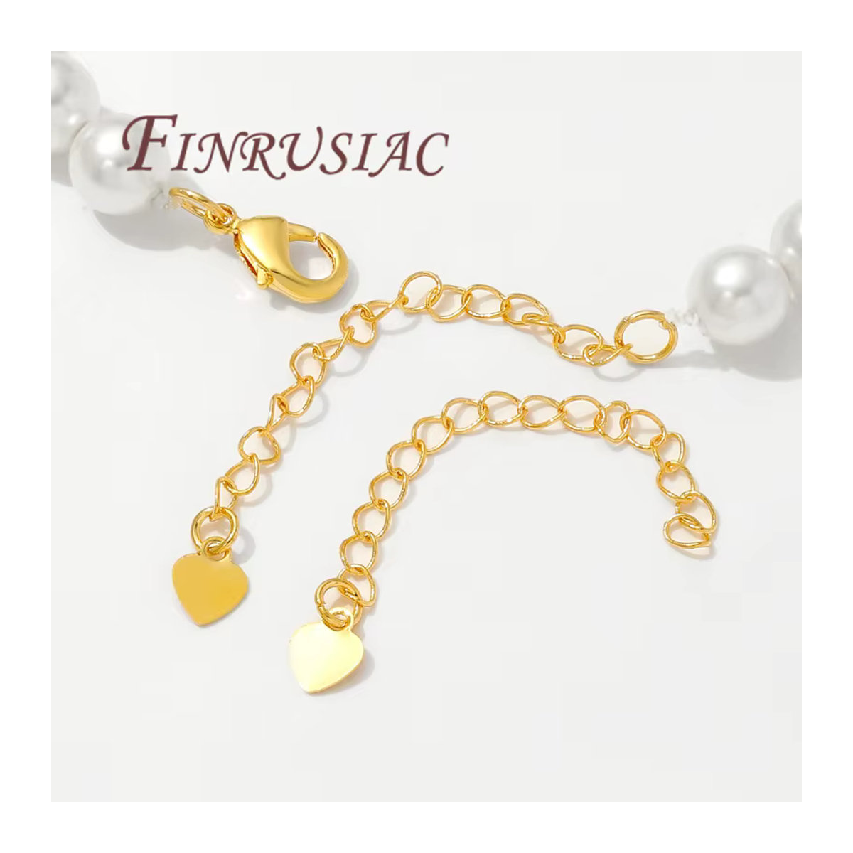 FINRUSIAC 18 Karat vergoldete Schmuckverlängerungsketten in Gold und Silber für Halsketten und Armbänder, 10 bis 20 Stück, Länge: 5 cm - Bild 1