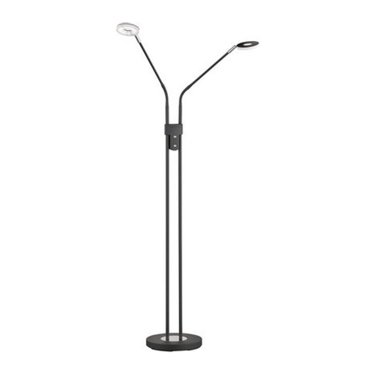 Fischer & Honsel Stehleuchte Dent aus Metall in Schwarz mit integrierter LED und neutralweißem Licht, Höhe: 150 cm - Bild 1