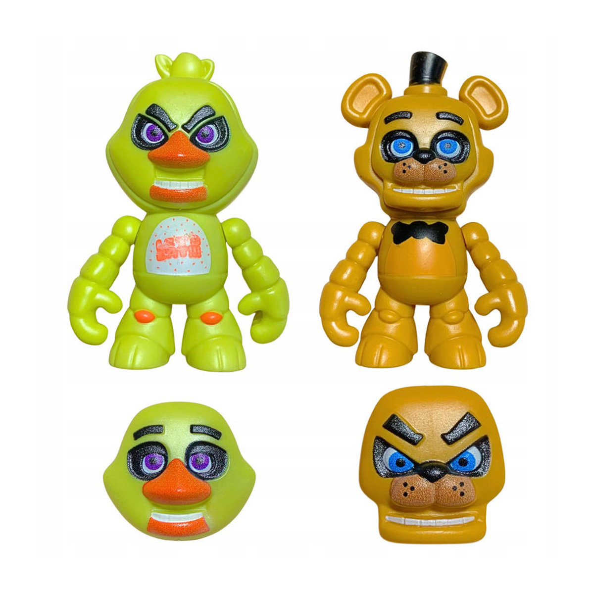 Five Nights At Freddy's Figuren Set mit 5 austauschbaren Gesichtern von Super Merchant in Mehrfarbig - Bild 4