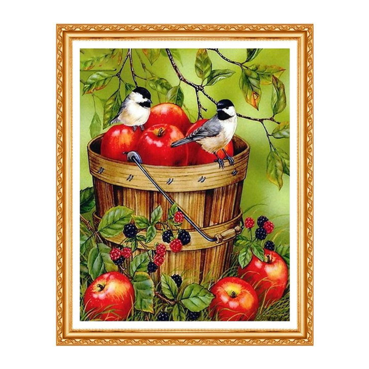 FIYO 5D Diamond Painting Set mit Tier- und Vogelmotiv, Mehrfarbig, B/H: 20 x 30 cm - Bild 1