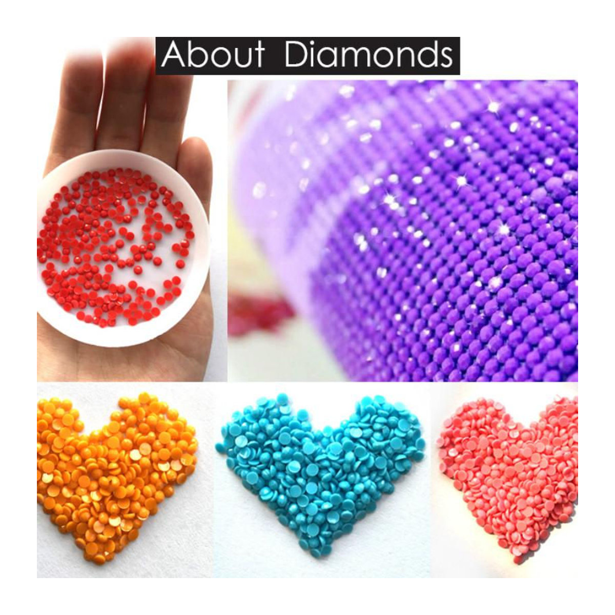 FIYO 5D Diamond Painting Set mit Tierprint, mehrfarbig, B: 30 cm, H: 20 cm - Bild 5