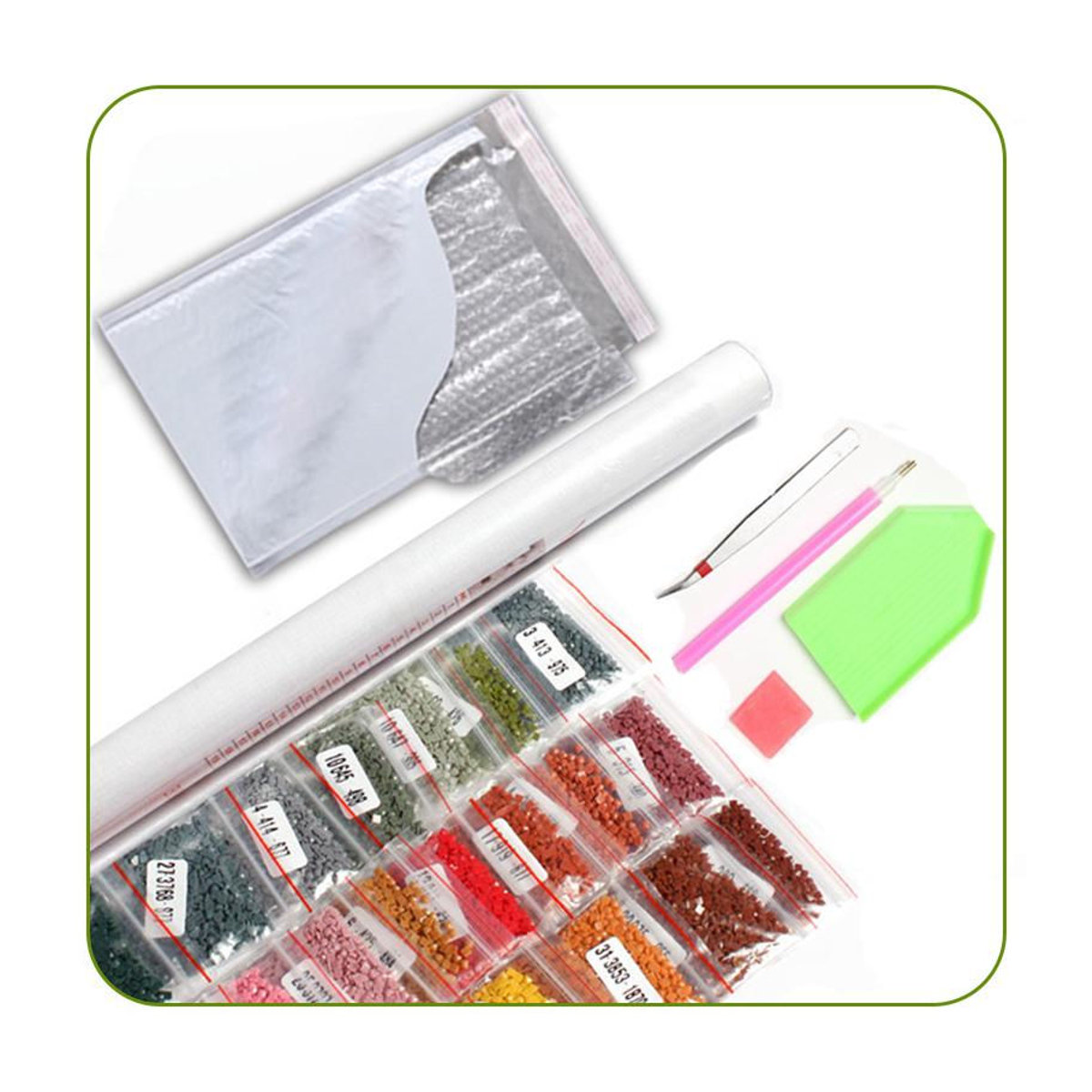 FIYO 5D DIY Diamond Painting Set mit fliegendem Adler, Mosaik-Stickerei in Mehrfarbig, B/H: 20 x 30 cm - Bild 2