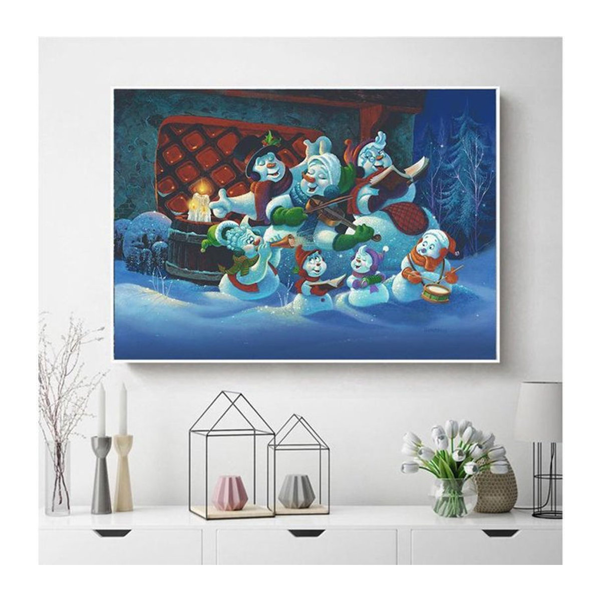 FIYO Diamond Painting 5D DIY Kaskaden-Mosaik mit runden Diamanten, Wanddekoration in Mehrfarbig, B/H: 20 x 30 cm - Bild 1