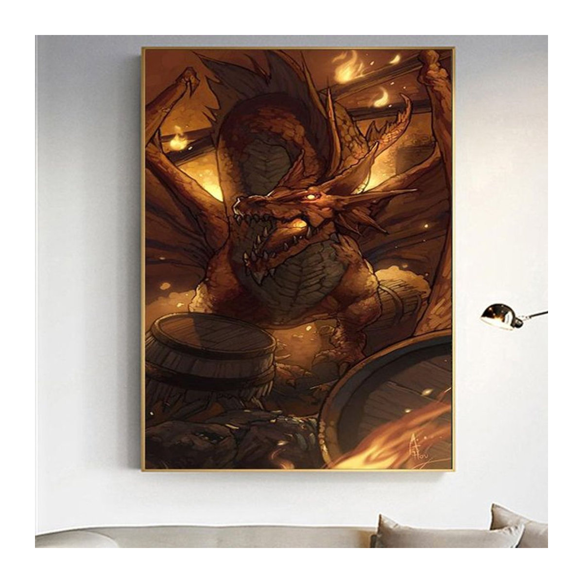 FIYO Diamond Painting Set 5D Stickbilder mit runden Steinchen in Mehrfarbig, B/H: 20 x 30 cm - Bild 1