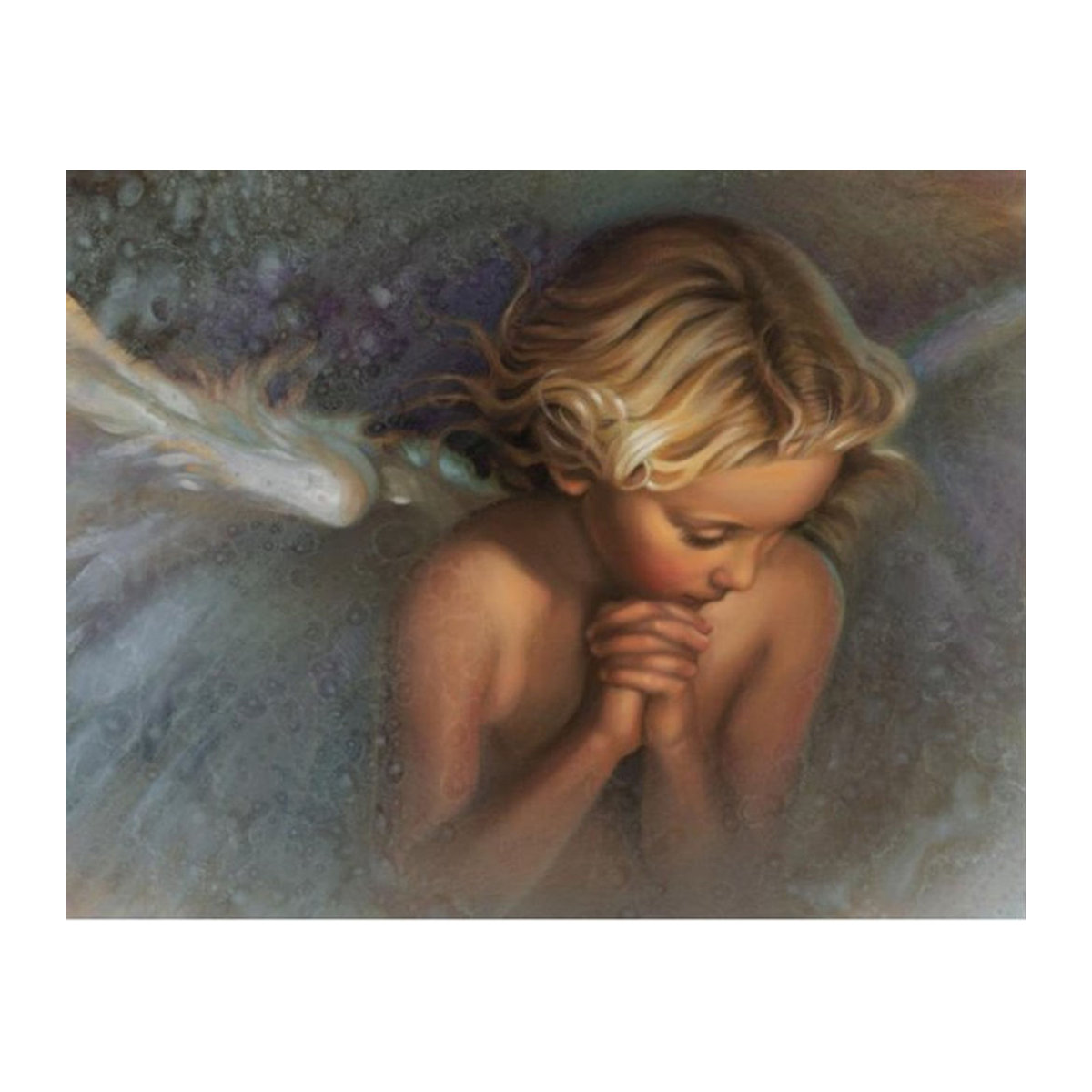 FIYO Diamond Painting Set Baby Engel Motiv, DIY Mosaik Dekoration für Kinder, B/H: 30 x 20 cm - Bild 1