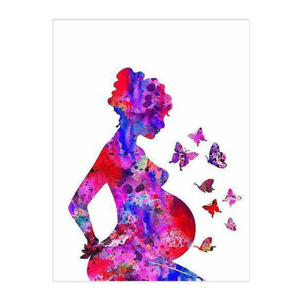FIYO Diamond Painting Set Cartoon Meerjungfrau Prinzessin Motiv im Querformat, Mehrfarbig, B: 30 cm x H: 20 cm - Bild 1