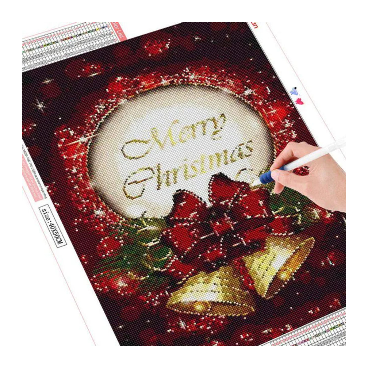 FIYO Diamond Painting Set Cartoon Motiv als Mosaik-Stickerei für Weihnachten und Geburtstage, mehrfarbig, B/H: 30 x 20 cm - Bild 1