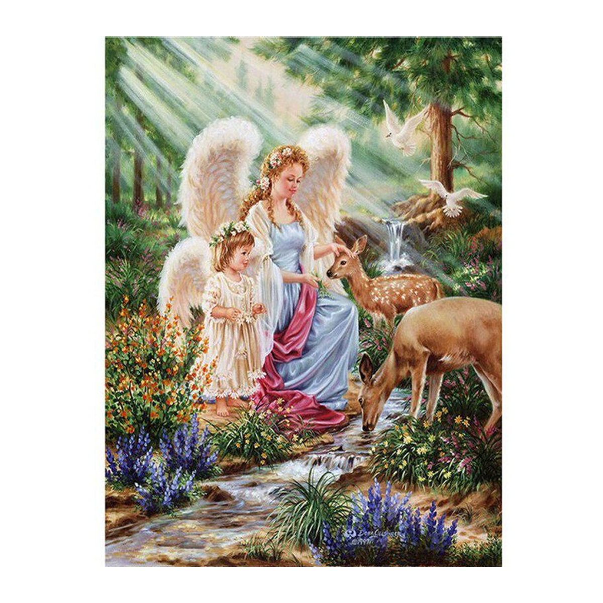 FIYO Diamond Painting Set Engel Motiv Mehrfarbig B/H: 30 x 20 cm - Bild 1