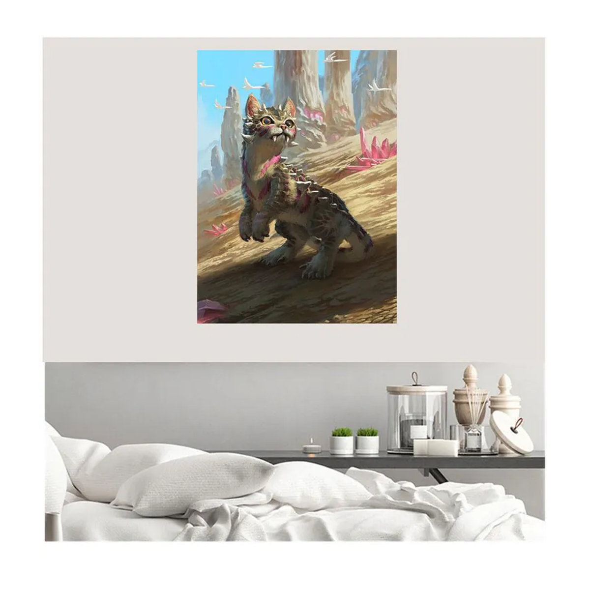 FIYO Diamond Painting Set Katze als 5D Diamant Stickerei Mosaik Kunst in Mehrfarbig, B/H: 20 x 30 cm - Bild 2