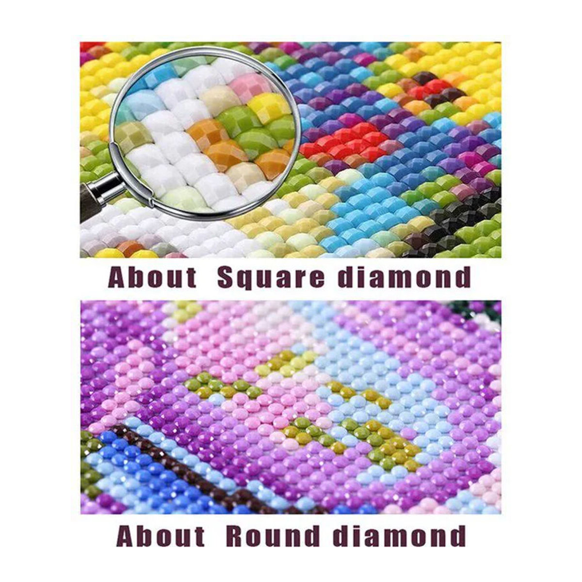 FIYO Diamond Painting Set Lands of Wonders 5D DIY Stickerei mit runden Steinen, mehrfarbig, B/H: 30 x 20 cm - Bild 1