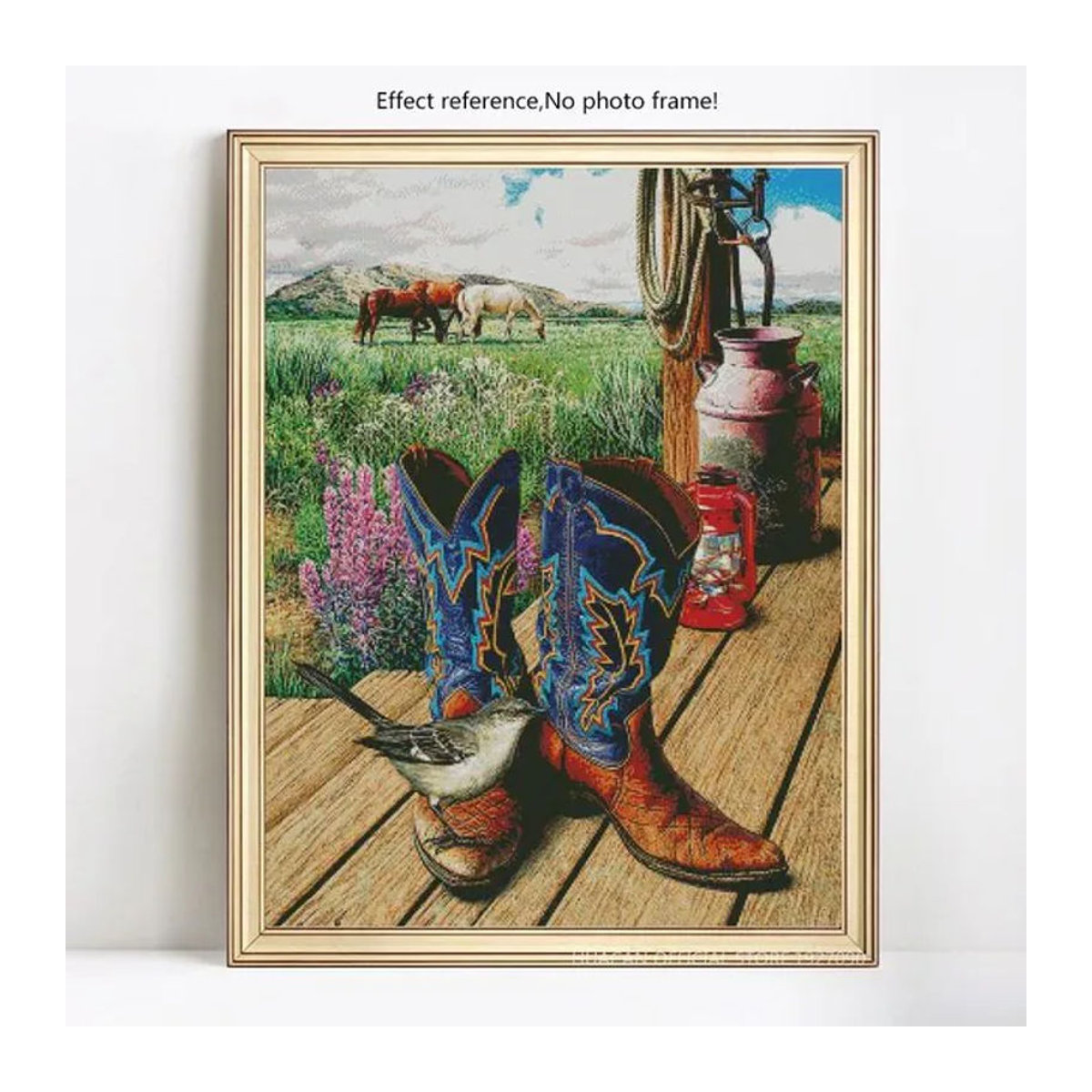 FIYO Diamond Painting Set mit floralem Motiv in Mehrfarbig, B/H: 20 x 30 cm - Bild 1