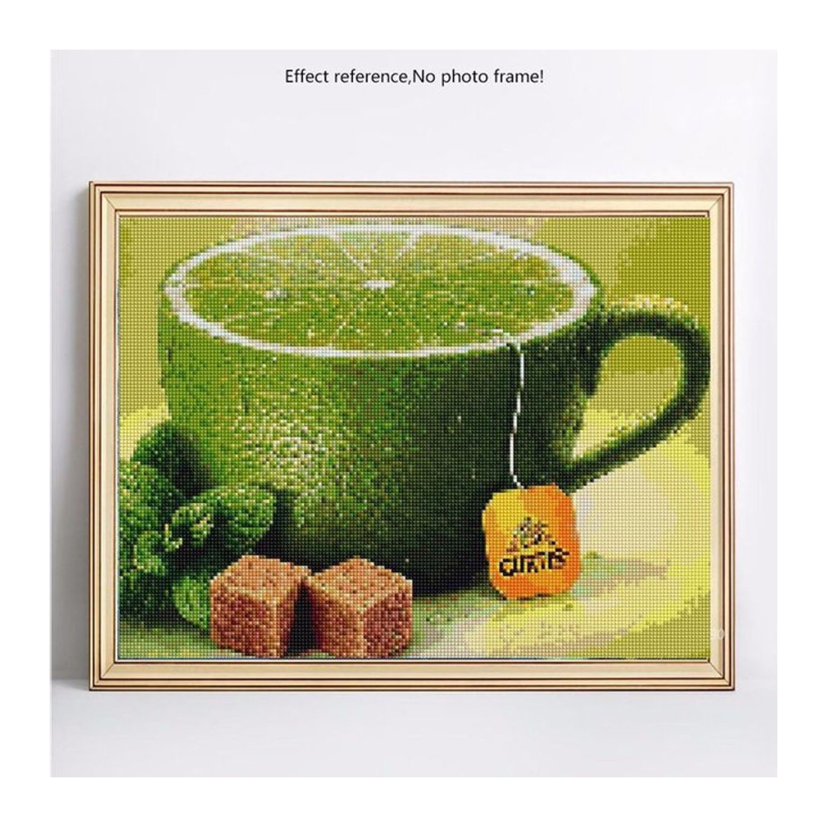 FIYO Diamond Painting Set mit runden Steinen und Fruchtmotiv, Mehrfarbig, Querformat, B/H: 30 x 30 cm - Bild 1