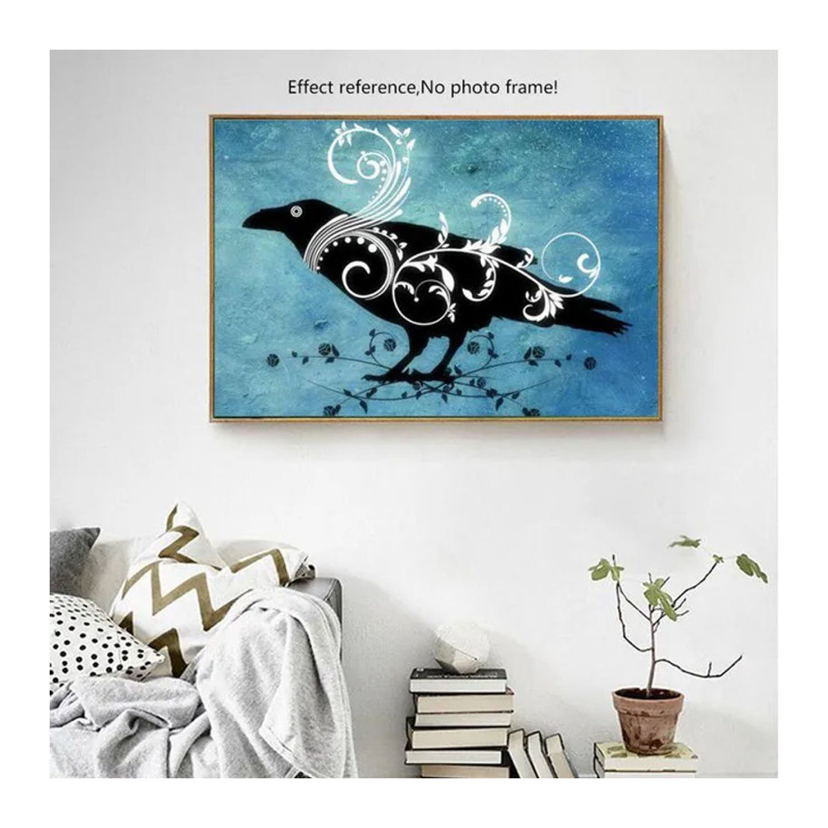FIYO Diamond Painting Set Vogel Motiv mit runden Steinen, Mehrfarbig, B x H: 30 x 20 cm - Bild 1