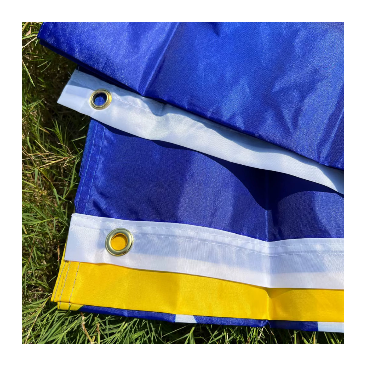Flagge von Bosnien und Herzegowina in Blau mit Sternen, B/H: 90 x 150 cm - Bild 5