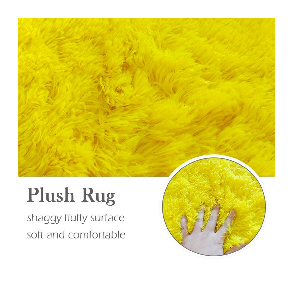 Flauschiger Shaggy Teppich ZZ HOME mehrfarbig in Rosa, Gelb und Weiß B/T: 80 x 200 cm - Bild 2