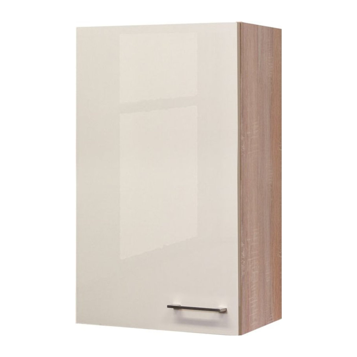 Flex-Well Hängeschrank Nepal Beige aus melaminbeschichteter Spanplatte mit frei wählbarer Anschlagrichtung, Breite: 50-89 cm, Höhe: 32 cm, Tiefe: 8,9 cm - Bild 1