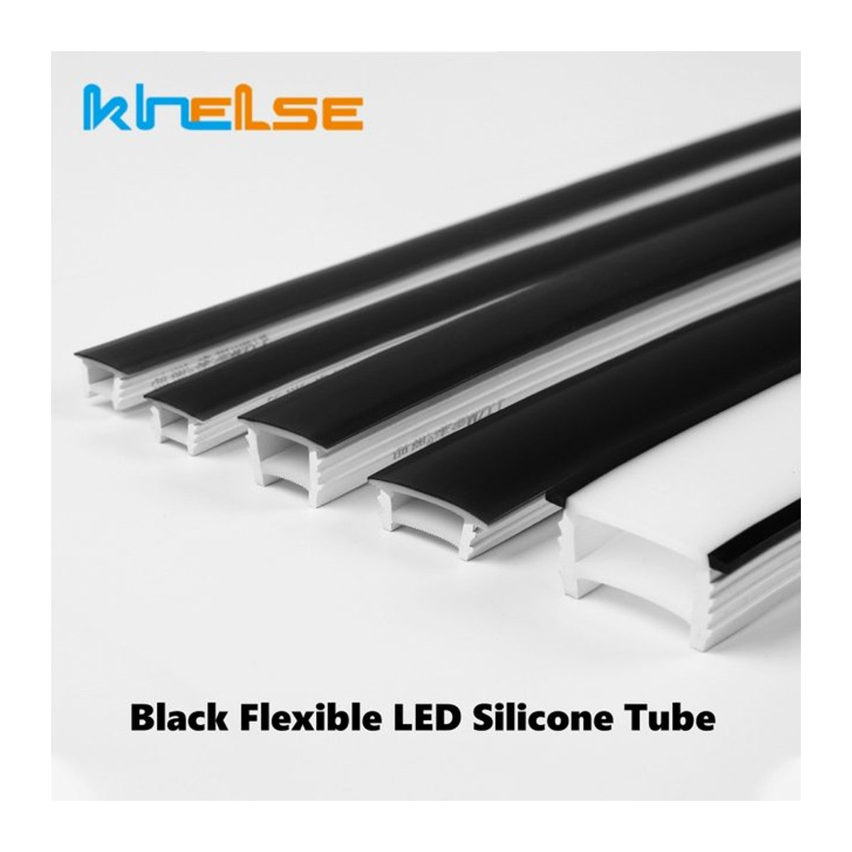 Flexible LED-Neonröhre von khelse aus schwarzem Silikon für deine minimalistische Wohnzimmer-Dekoration - Bild 1