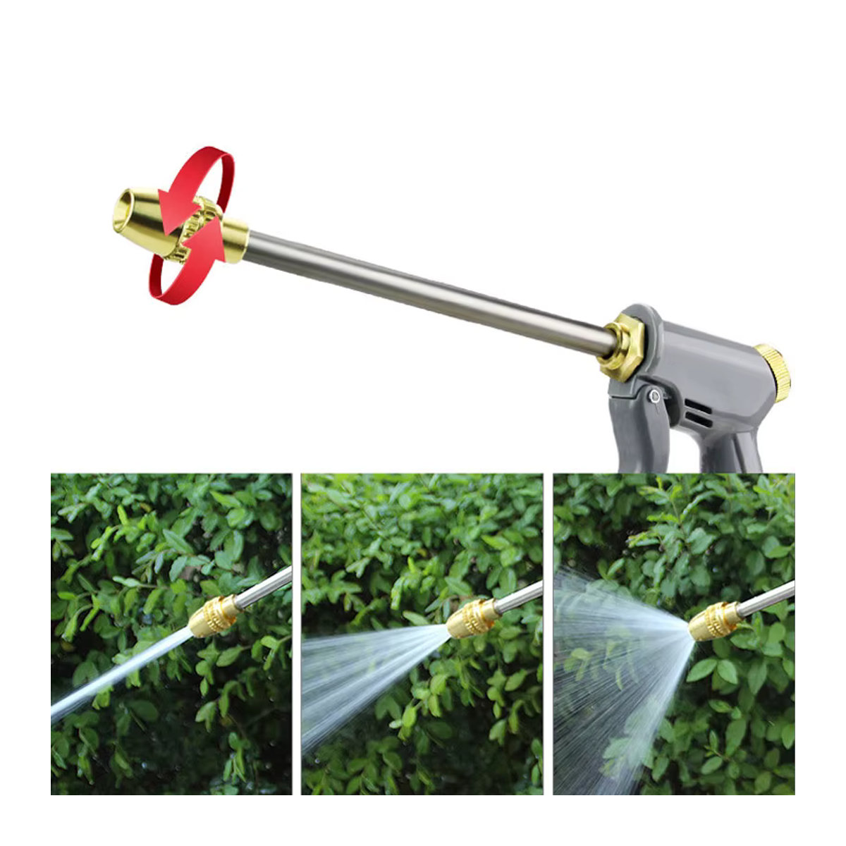 Flexibler erweiterbarer Schlauch mit Wasserpistole und Sprinkler-Düse zur Autoreinigung und Gartenbewässerung - Bild 3