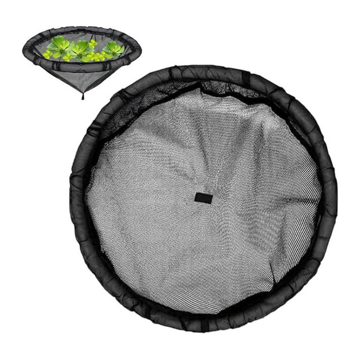 Floating Island Pflanzenprotektor Schwarz, 45 cm Netz Pflanzkorb für Gartenteiche - Bild 1