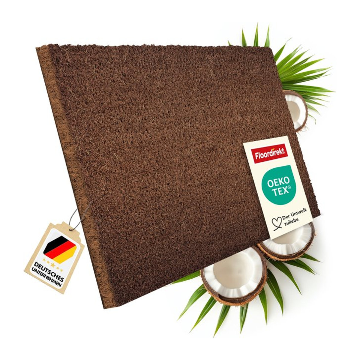floordirekt Kokos Fußmatte Braun 24 mm - Bild 1