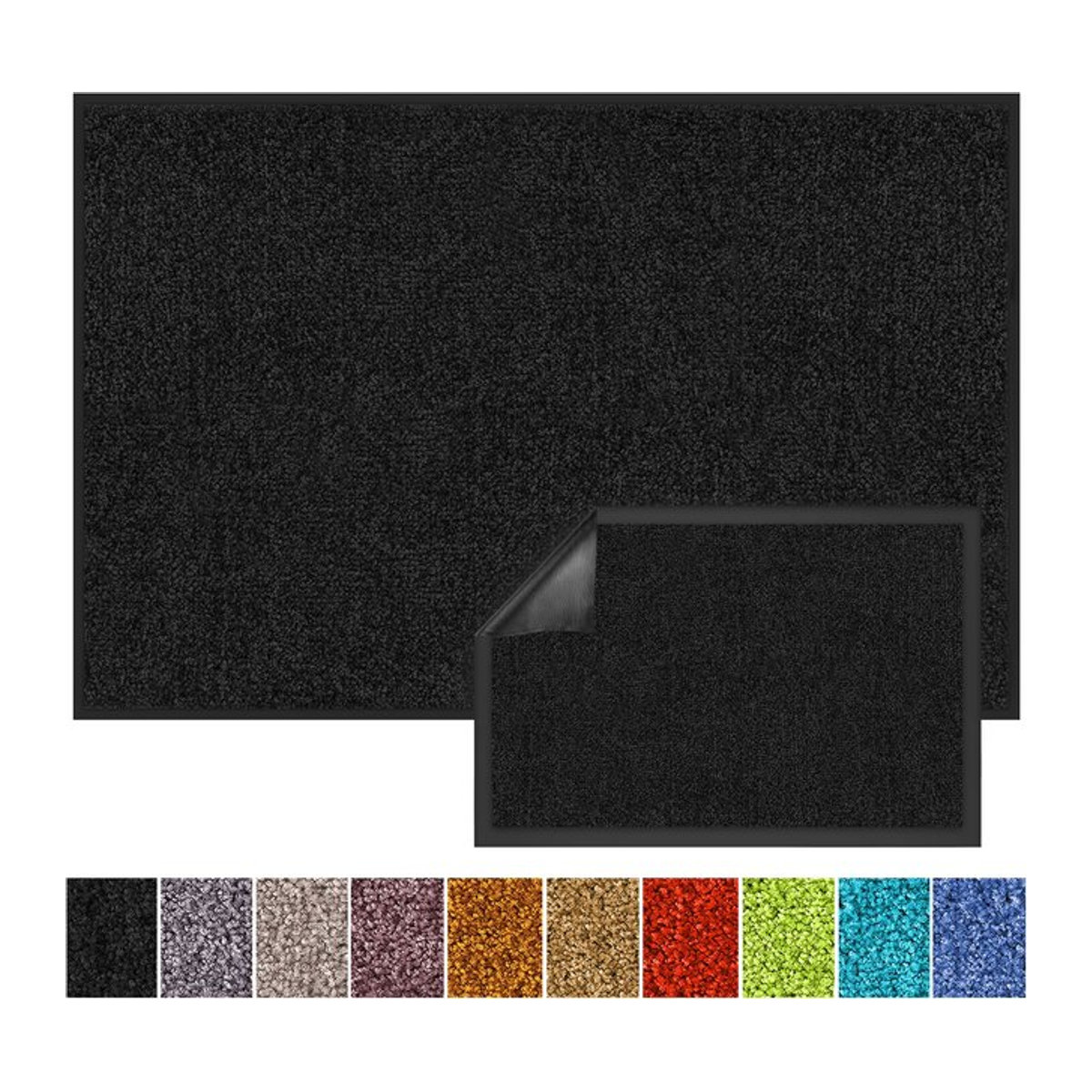 floordirekt Schmutzfangmatte Rhine Schwarz absorbierend - Bild 1