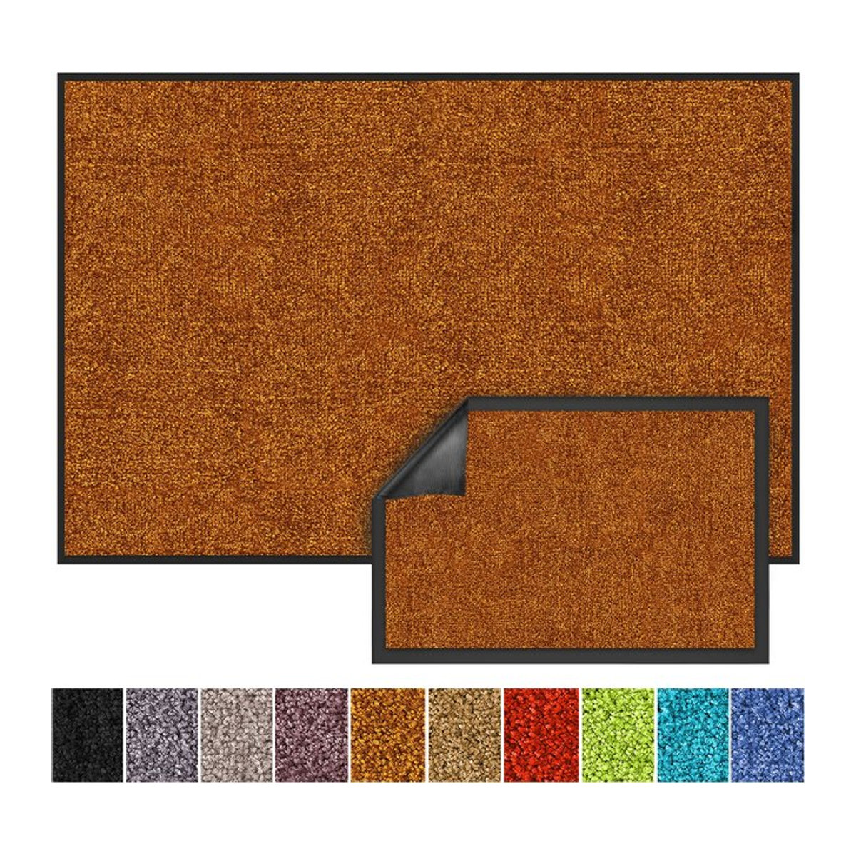 floordirekt Schmutzfangmatte Rhine Sudan Brown nadelgestochen absorbierend und schützend - Bild 1