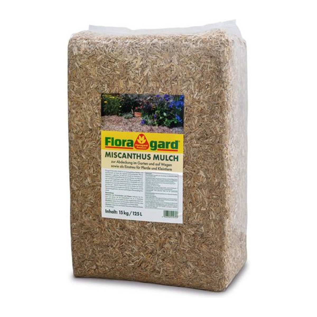 Floragard Miscanthus Mulch in Braun, 125 Liter - Bild 2