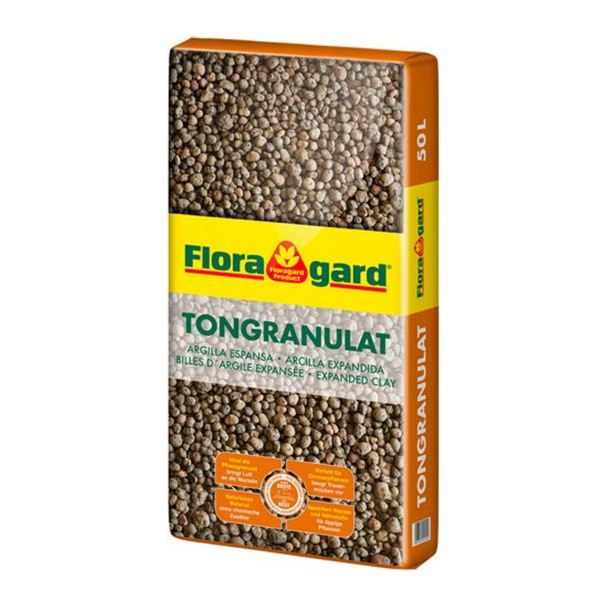 Floragard Tongranulat braun 50 Liter - Bild 1
