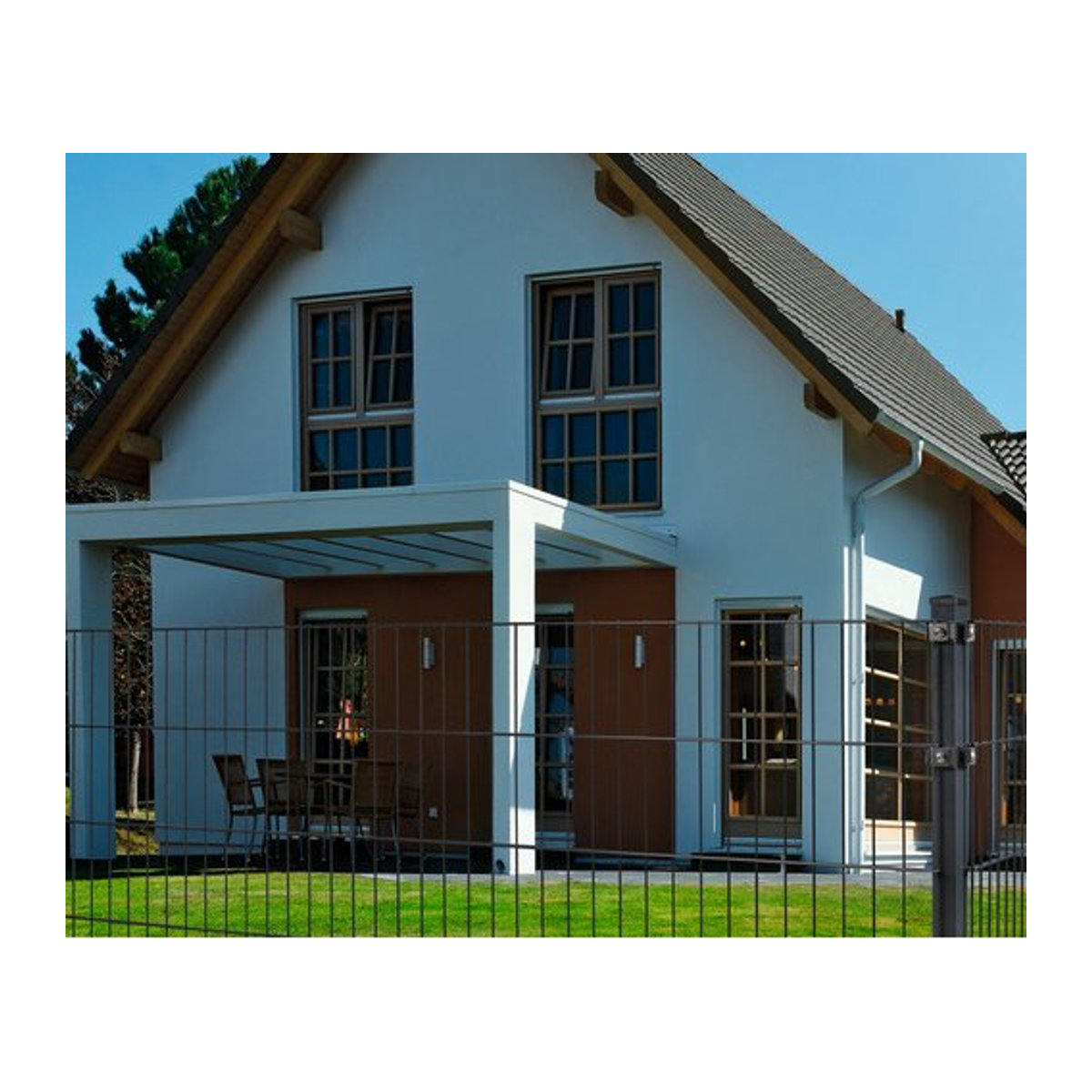 FLORAWORLD Doppelstabmatte aus Stahl in Anthrazit-Grau, H x B: 83 x 201 cm - Bild 1