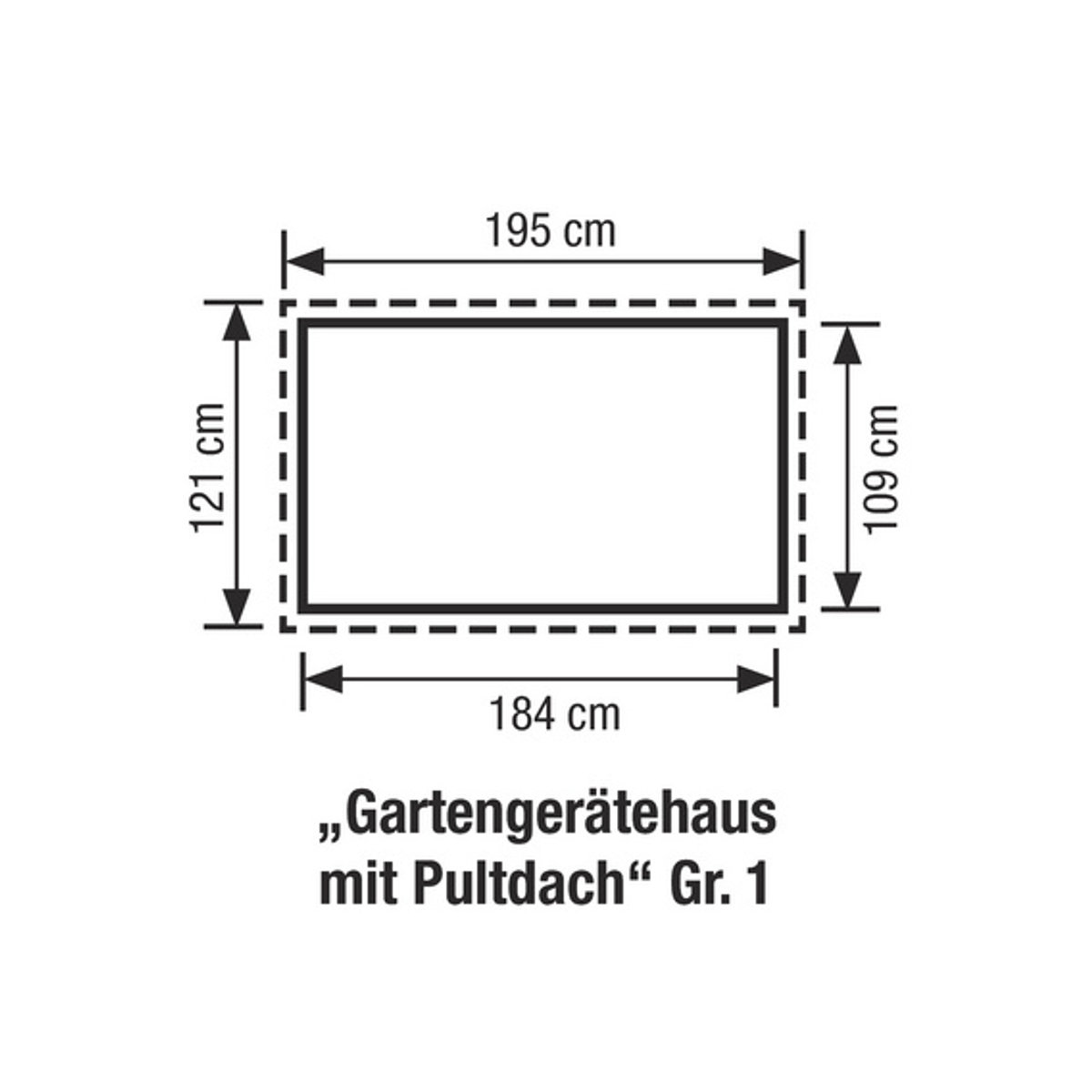 FLORAWORLD Gerätehaus aus Metall in Grau/Anthrazit, B/H/T: 195 x 196 x 121 cm - Bild 3