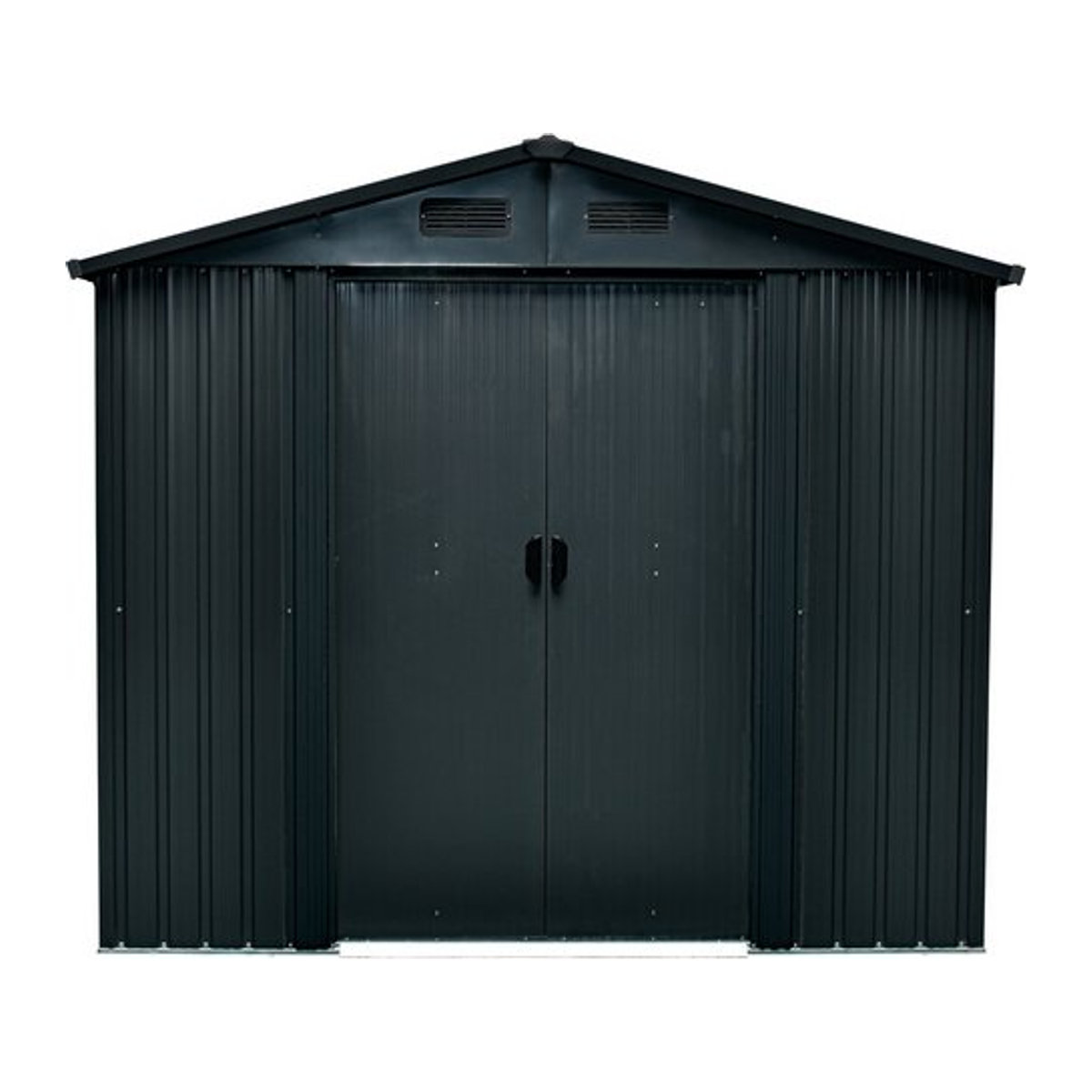 FLORAWORLD Gerätehaus aus Metall in Grau und Anthrazit, B/H/T: 236 x 206 x 174 cm - Bild 1