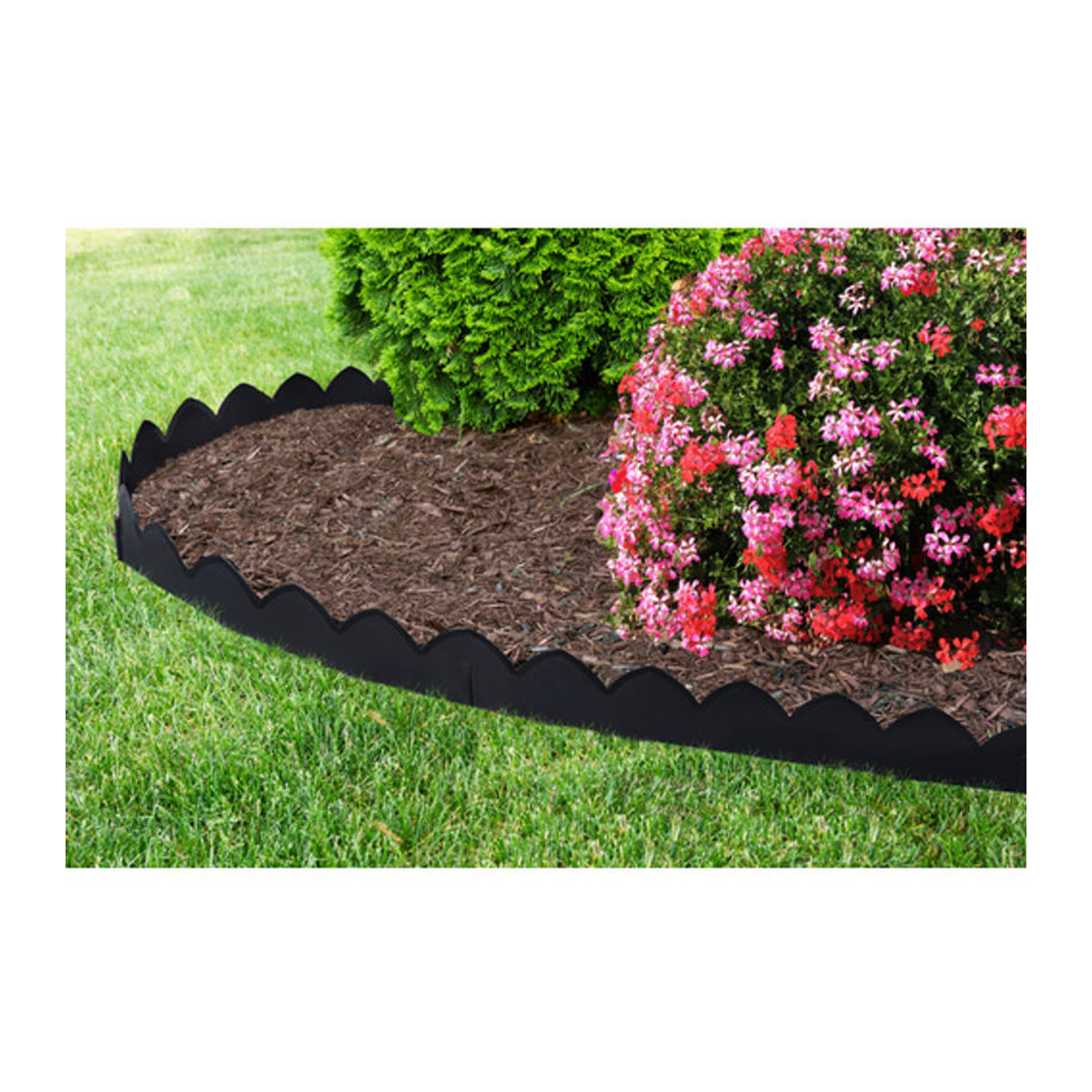 FLORAWORLD Rasenkante aus Kunststoff in Grau, gewellt, B: 65 cm, H: 15 cm - Bild 2