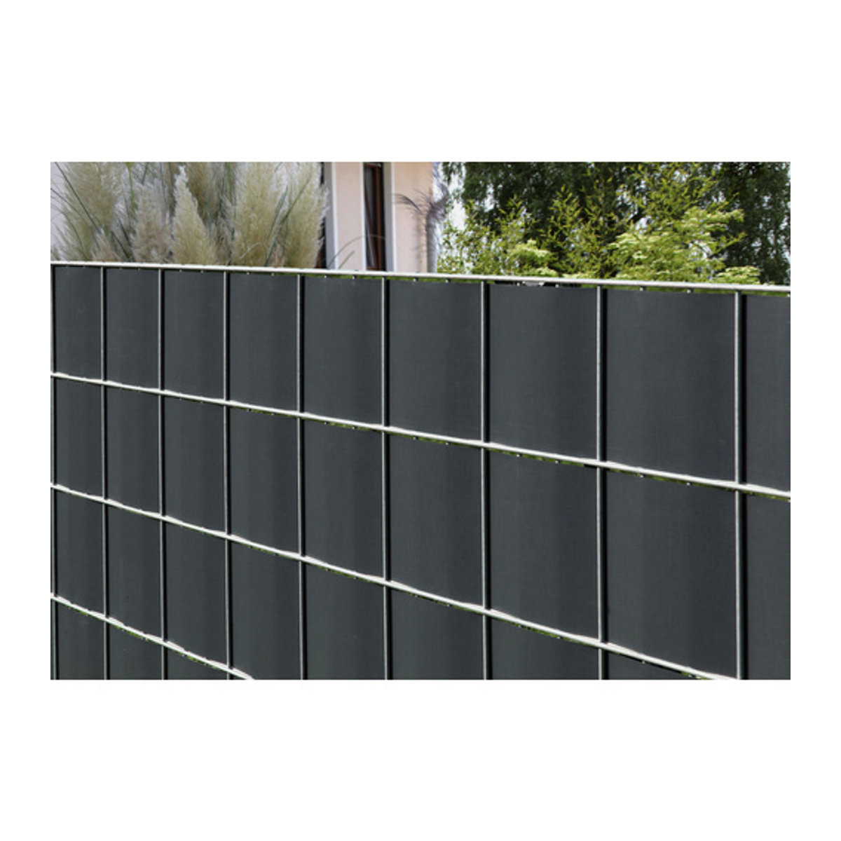 FLORAWORLD Sichtschutzstreifen aus Kunststoff in Grau, B: 19 cm, L: 2050 cm - Bild 3