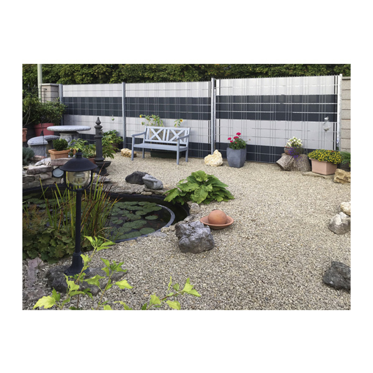 FLORAWORLD Sichtschutzstreifen aus Kunststoff in Grau, B: 19 cm, L: 2050 cm - Bild 4