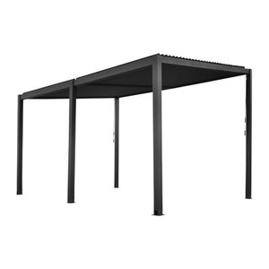 FLORAWORLD Terrassenüberdachung mit Aluminiumdach in Anthrazit Grau, Breite: 400 cm