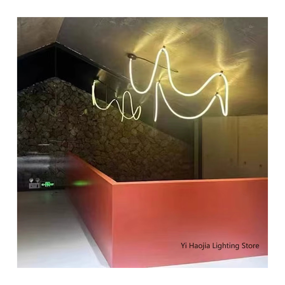 Florvine Moderne LED-Pendelleuchte in Schwarz/Weiß für Wohnzimmer und Schlafzimmer - Bild 3