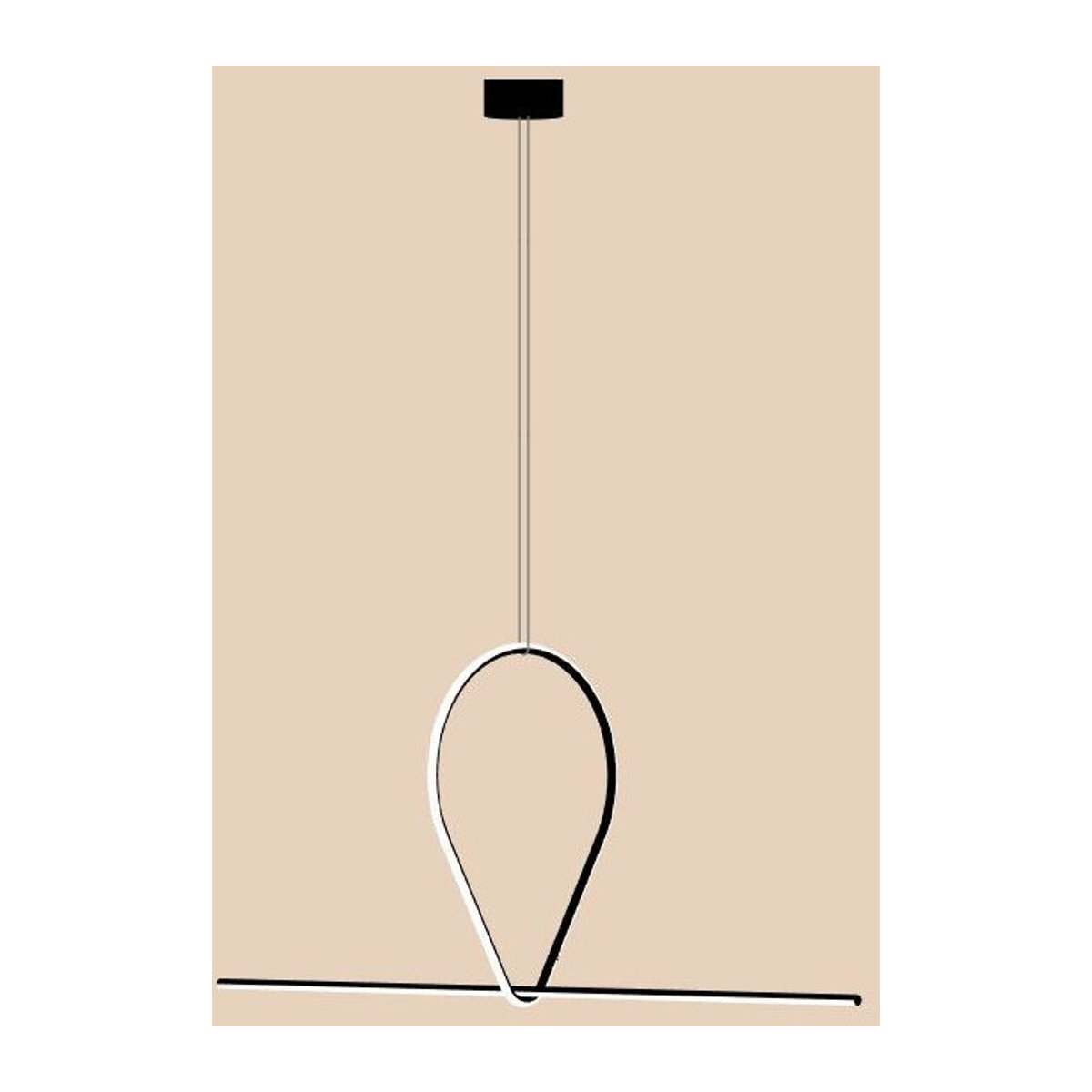 Flos Arrangements LED-Pendelleuchte Schwarz Minimalistisch - Bild 1