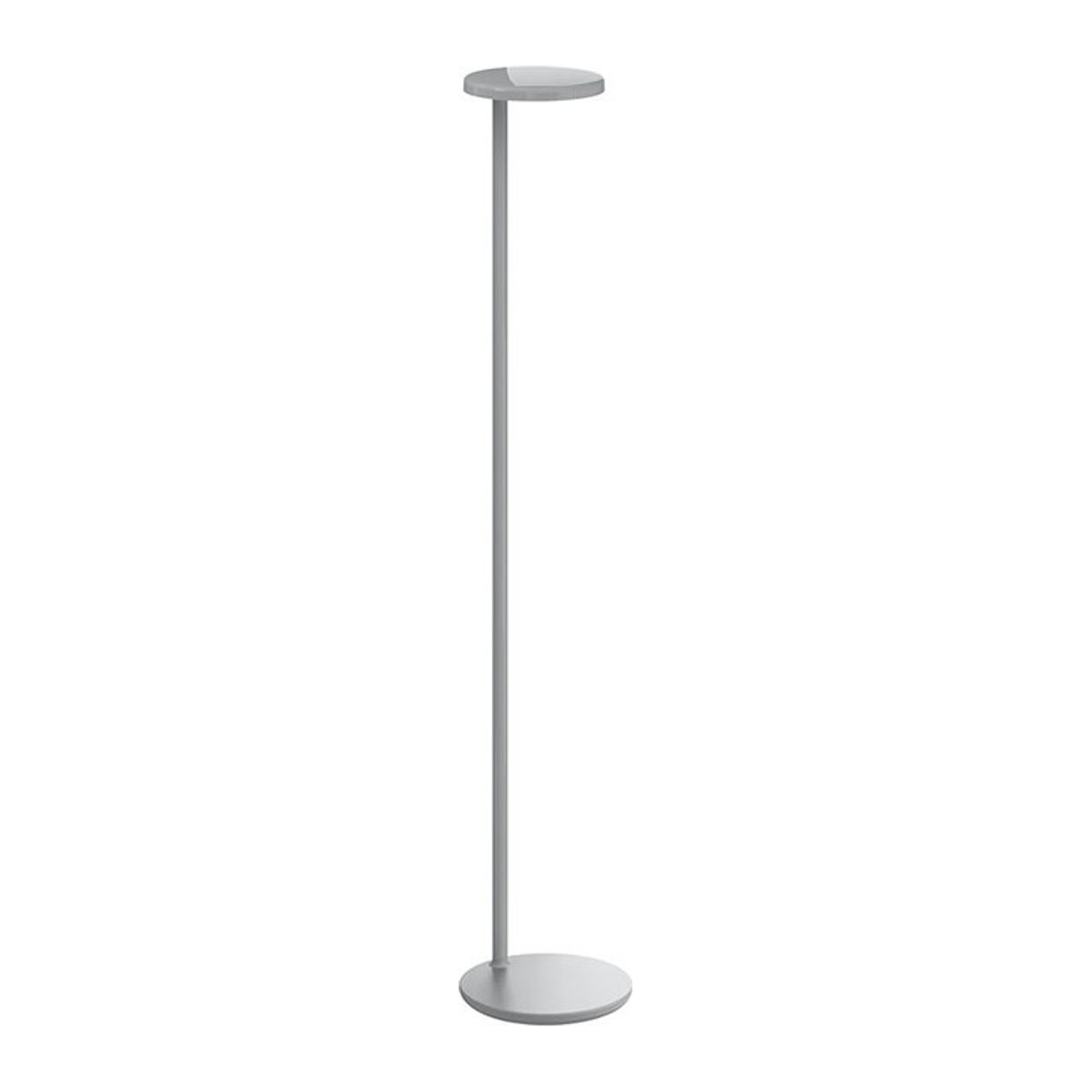 Flos Oblique F. LED-Stehleuchte in Grau glänzend mit warmweißem Licht - Bild 1