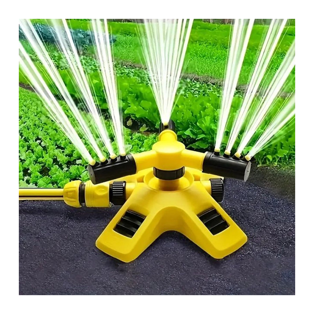 FLOWERS SPRAL Rotierender Kunststoffsprinkler für die 360 Grad Gartenbewässerung - Bild 1