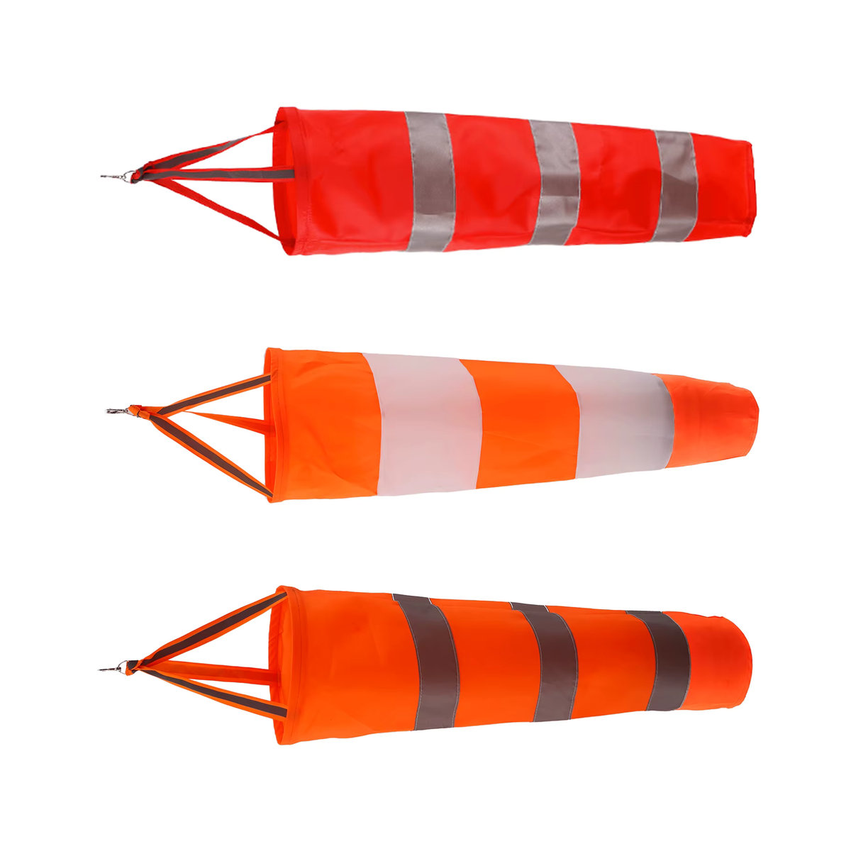 Fluoreszierender und reflektierender Windsack von Adhere To Fly in Orange, Breite: 60 cm - Bild 6
