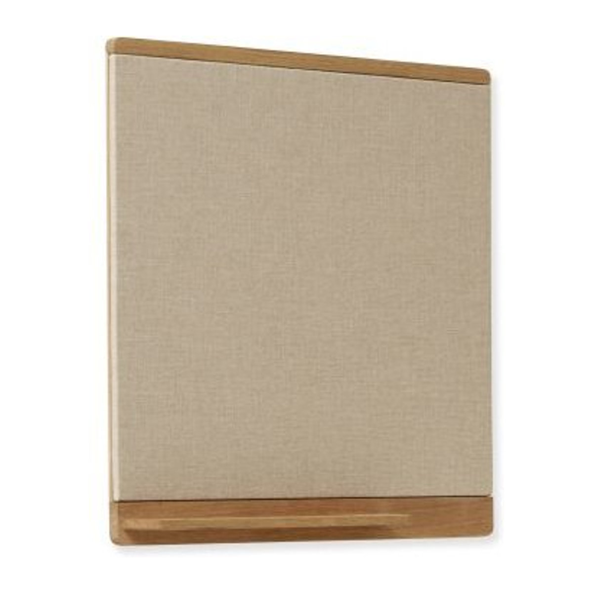 Form&Refine Rim Pinwand aus Holz und Textil in Braun und Beige, rechteckig und minimalistisch - Bild 1