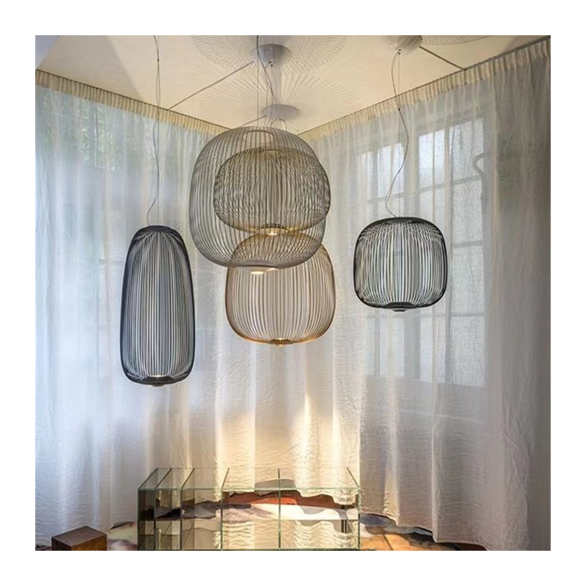 Foscarini Speces Pendelleuchte in Natur im minimalistischen Design - Bild 1